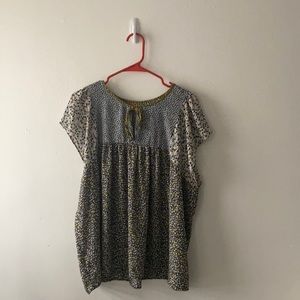 Gap Floral Baby Doll Shirt
